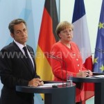 Nicolas Sarkozy e Angela Merkel